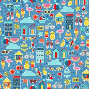 Makower - Pool Party - Montage - Blue