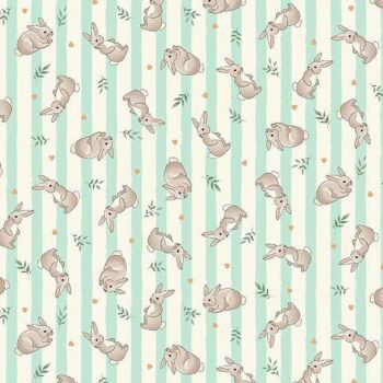 Makower - Little Ones - Bunnies Teal