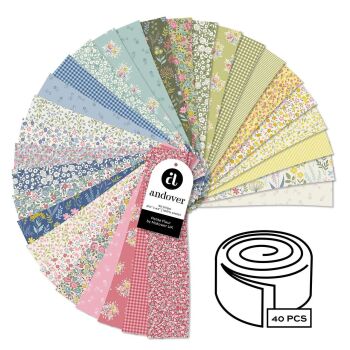 Makower - Petite Fleur - 40 x 2.5" strips