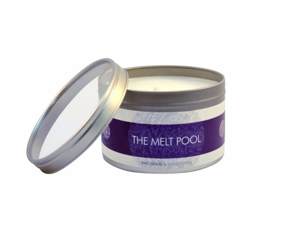 Patchouli with Ylang Ylang - Large Travel Tin Candle