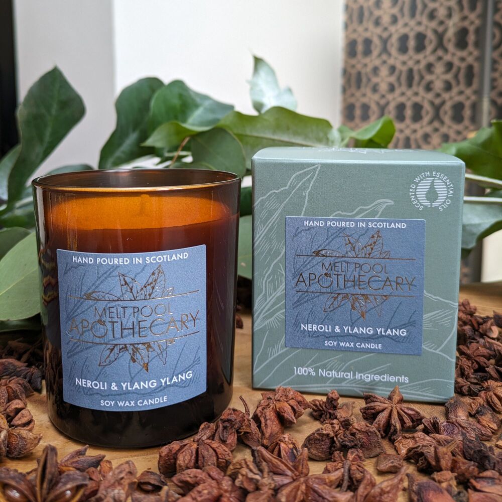 Neroli & Ylang Ylang - Large Amber Jar Candle