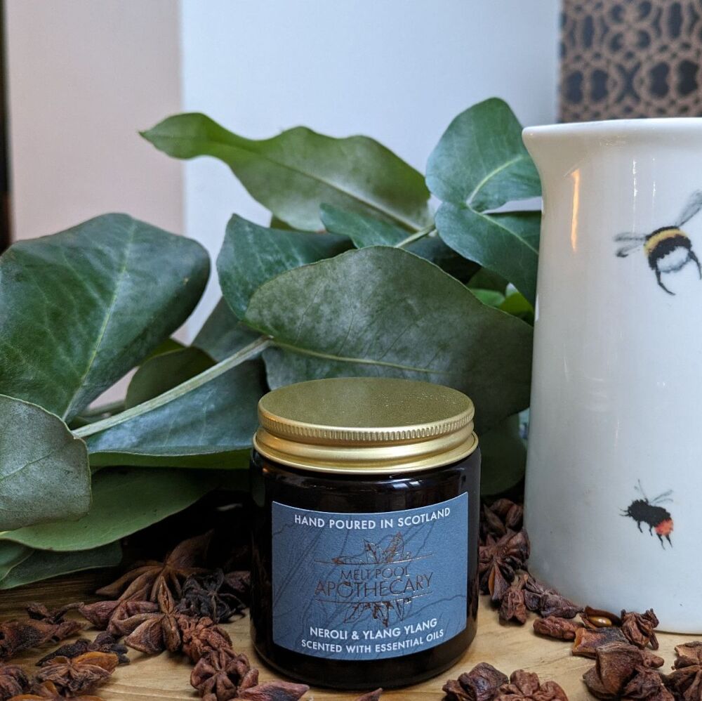 Neroli & Ylang Ylang - Small Amber Jar Candle