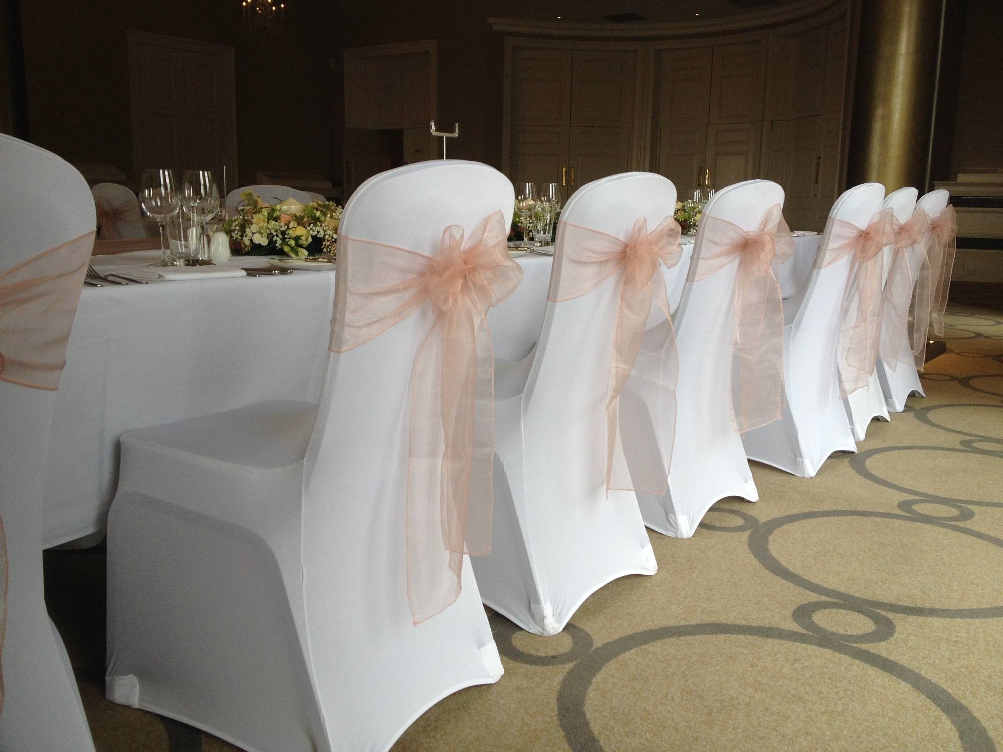 Chair covers store with bows