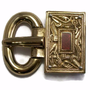 Pewsey Rectangular Garnet Buckle