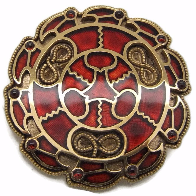 Merovingian garnet disc brooch