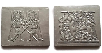 Chocolate Sutton Hoo helmet Plaques 