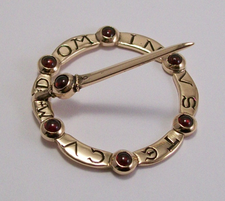 medieval ring brooch pin up