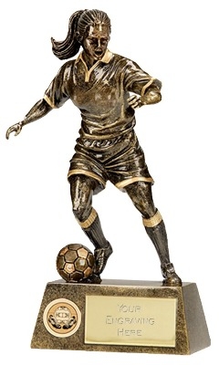 Pinnacle Womens Football Trophy A1201C 22cm