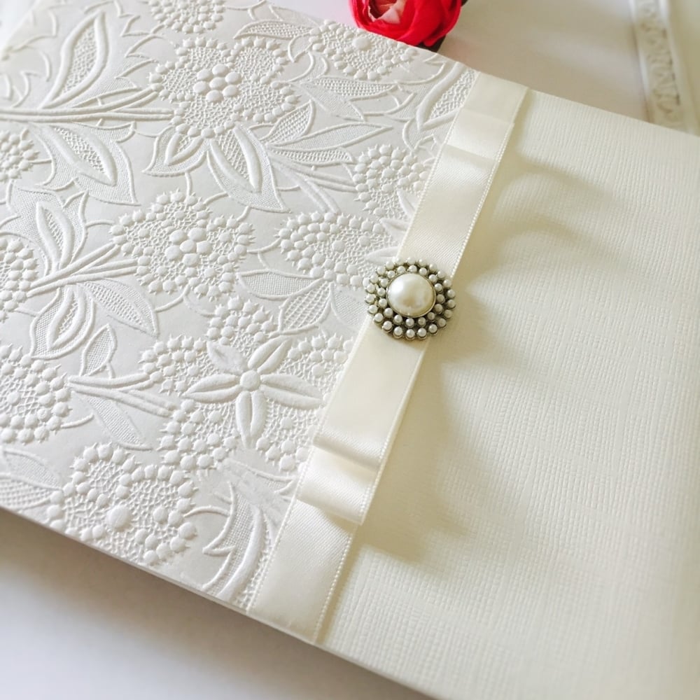 Personalised vintage style guestbook