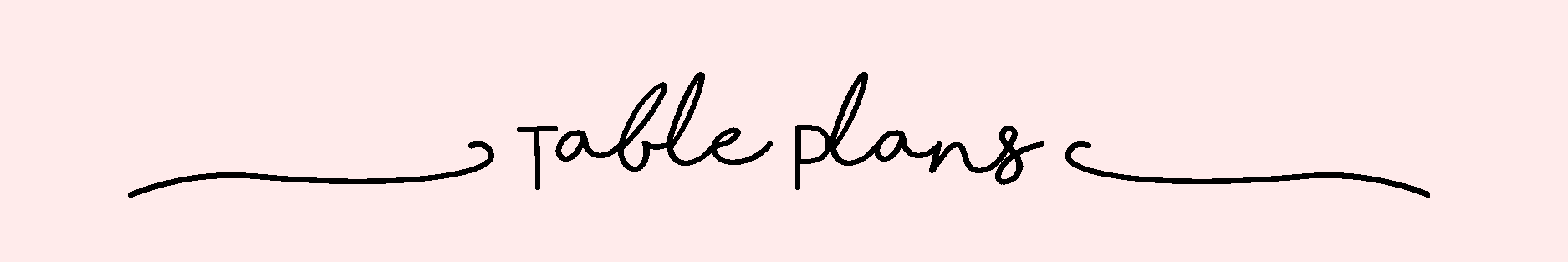 Framed wedding table plans