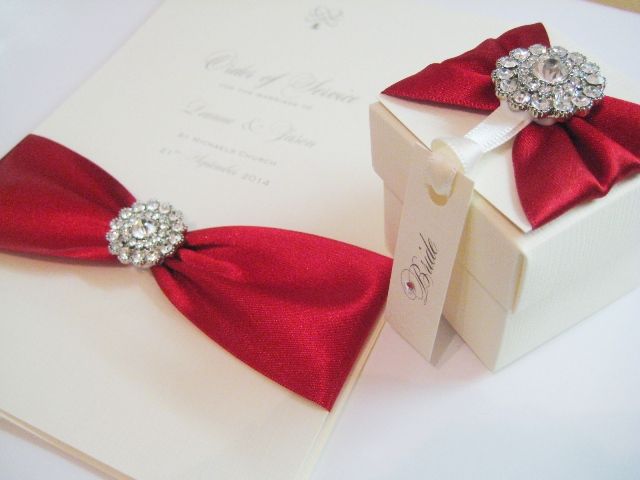 A5 Order of service book for a church wedding