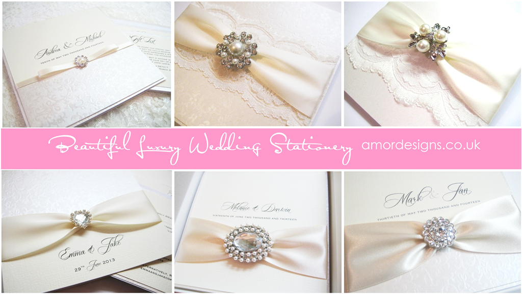Traditional ivory wedding invitations