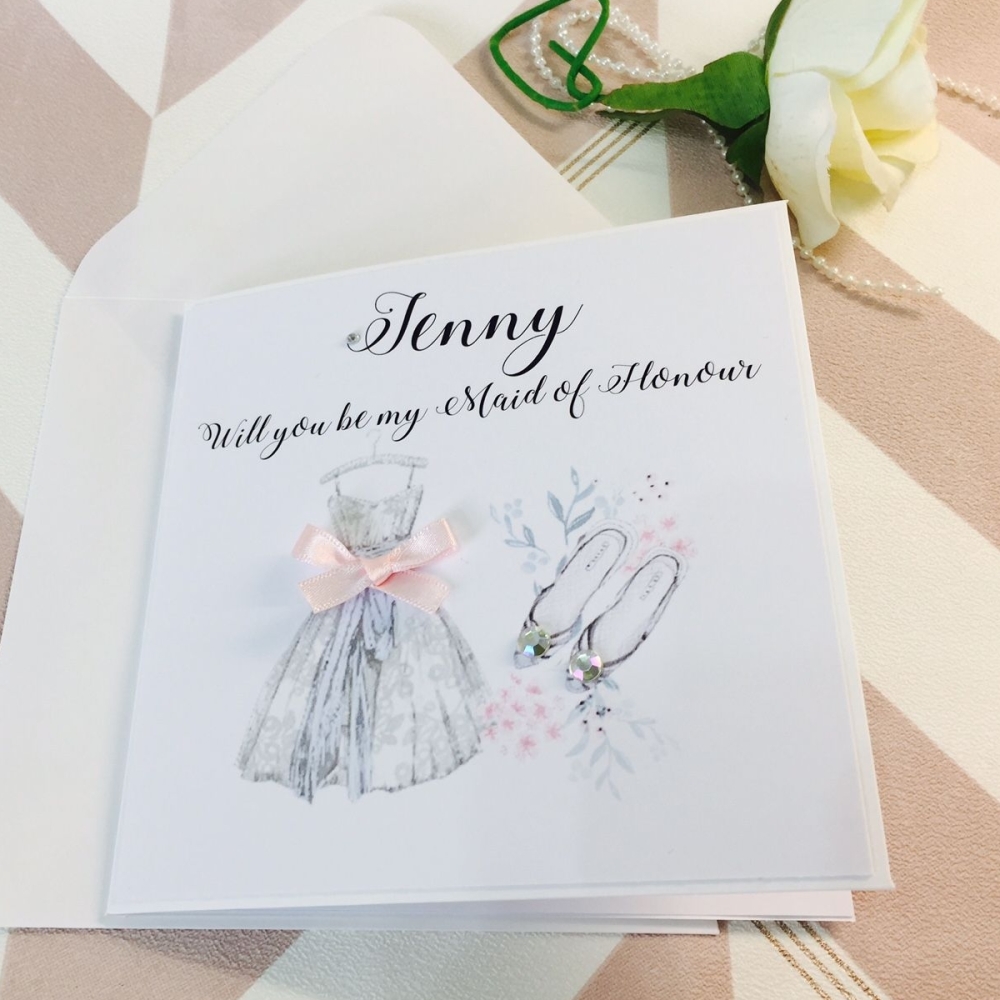 Bridesmaid Dress Invitation Card