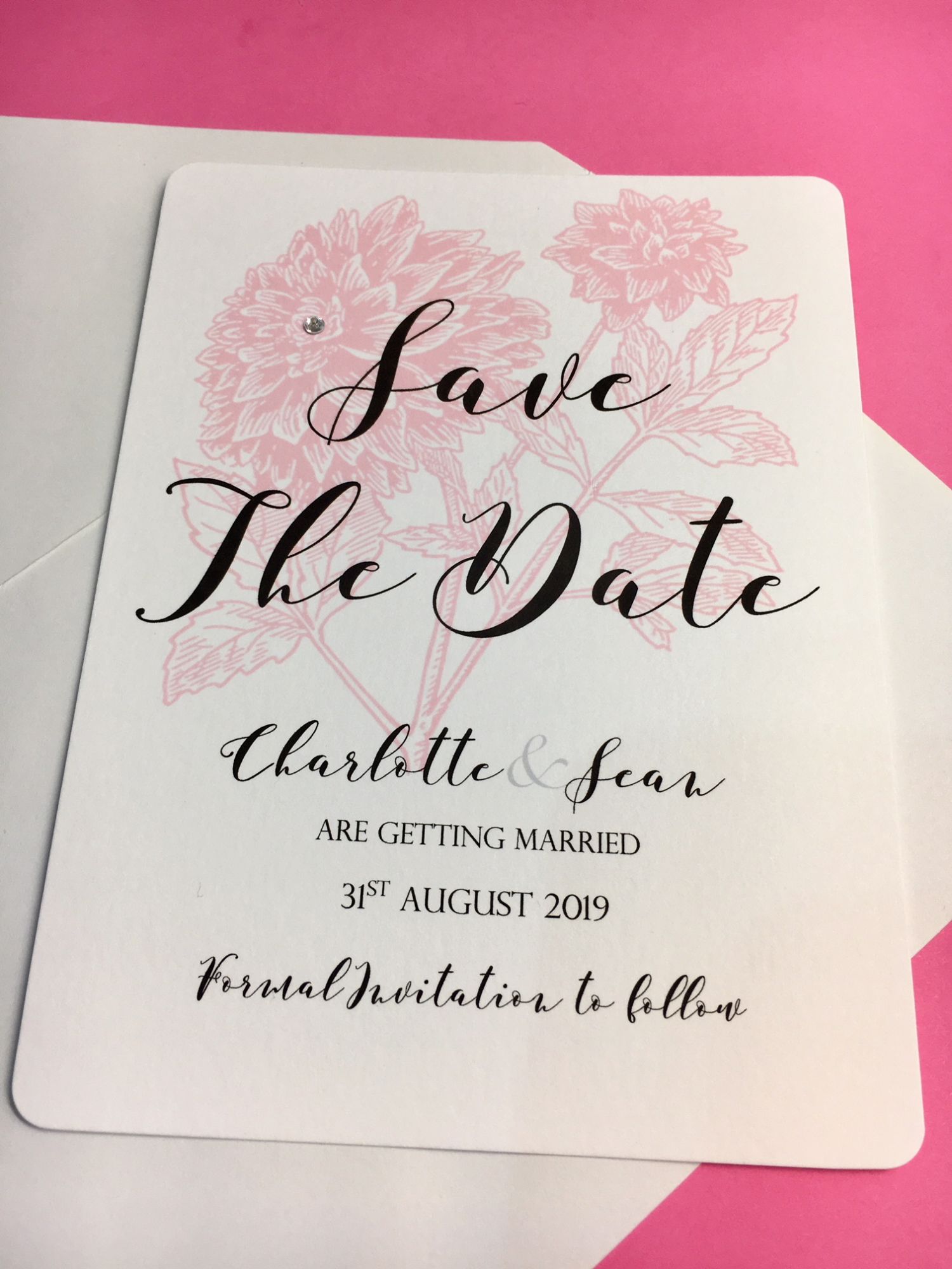 Save the date wedding cards pack of 10