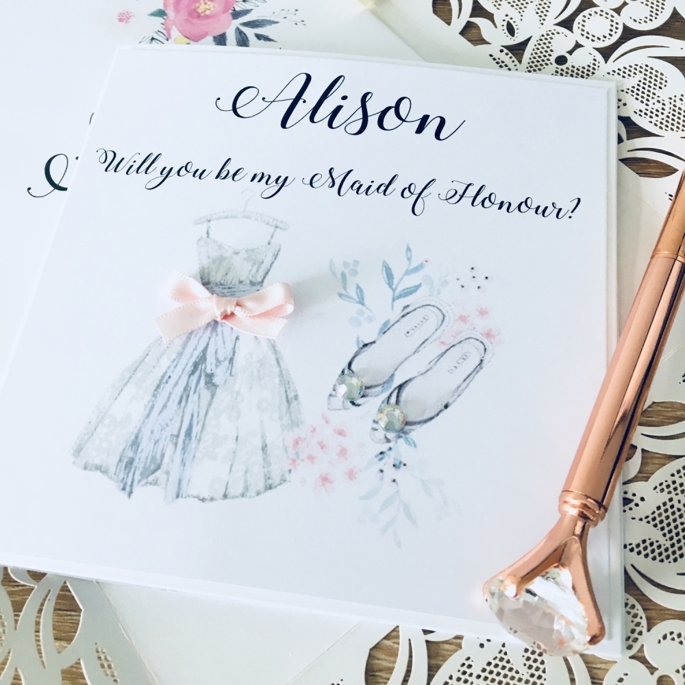 Will you be my Bridesmaid Personalised Card