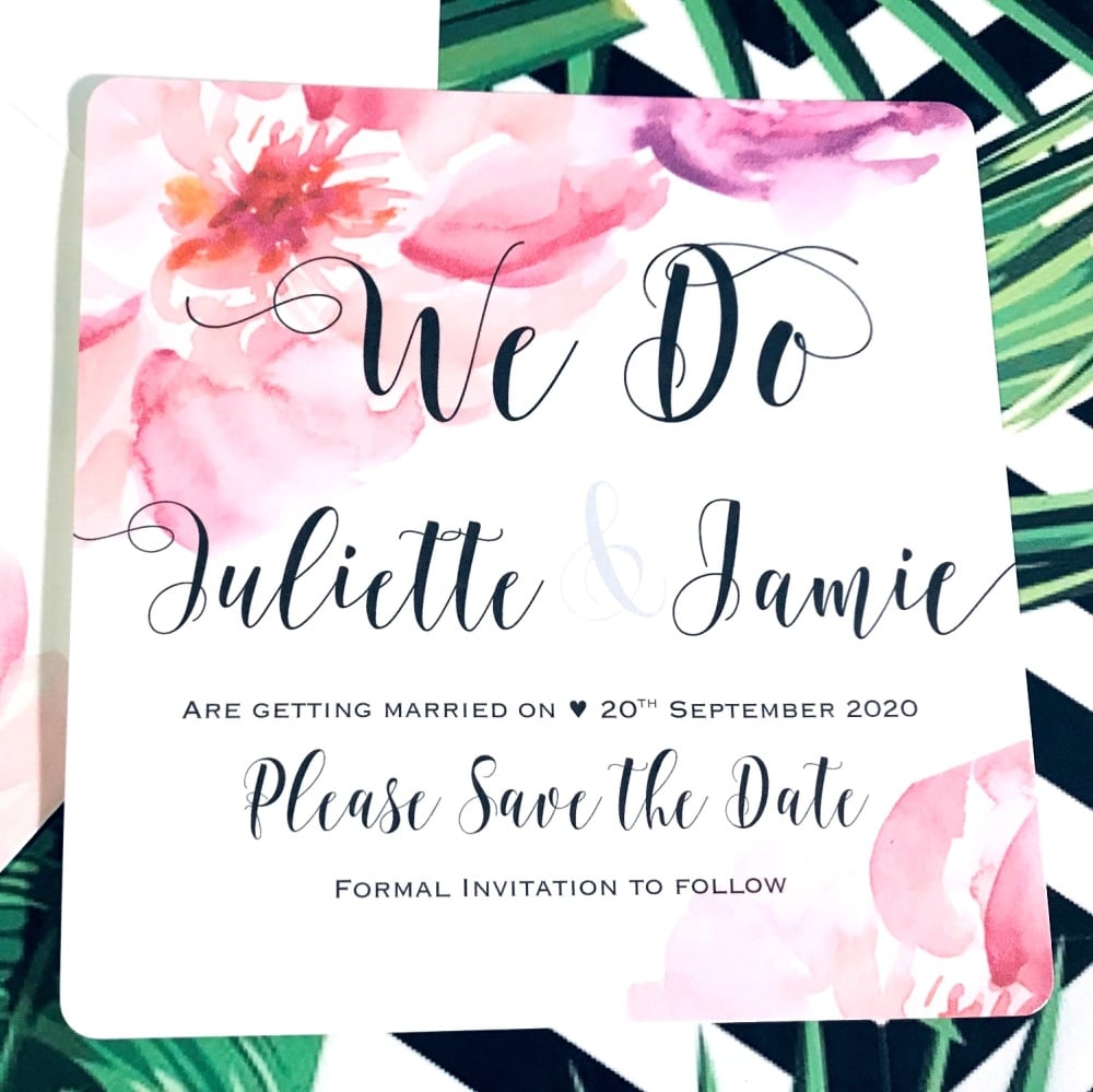 Modern Save The Date Wedding Cards Amor Designs