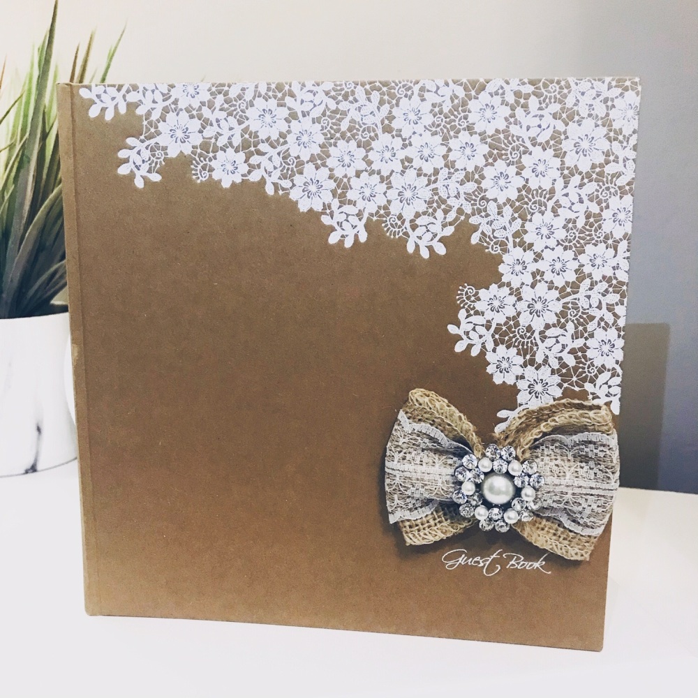 Personalised Guest Book Rustic Style Amor Designs