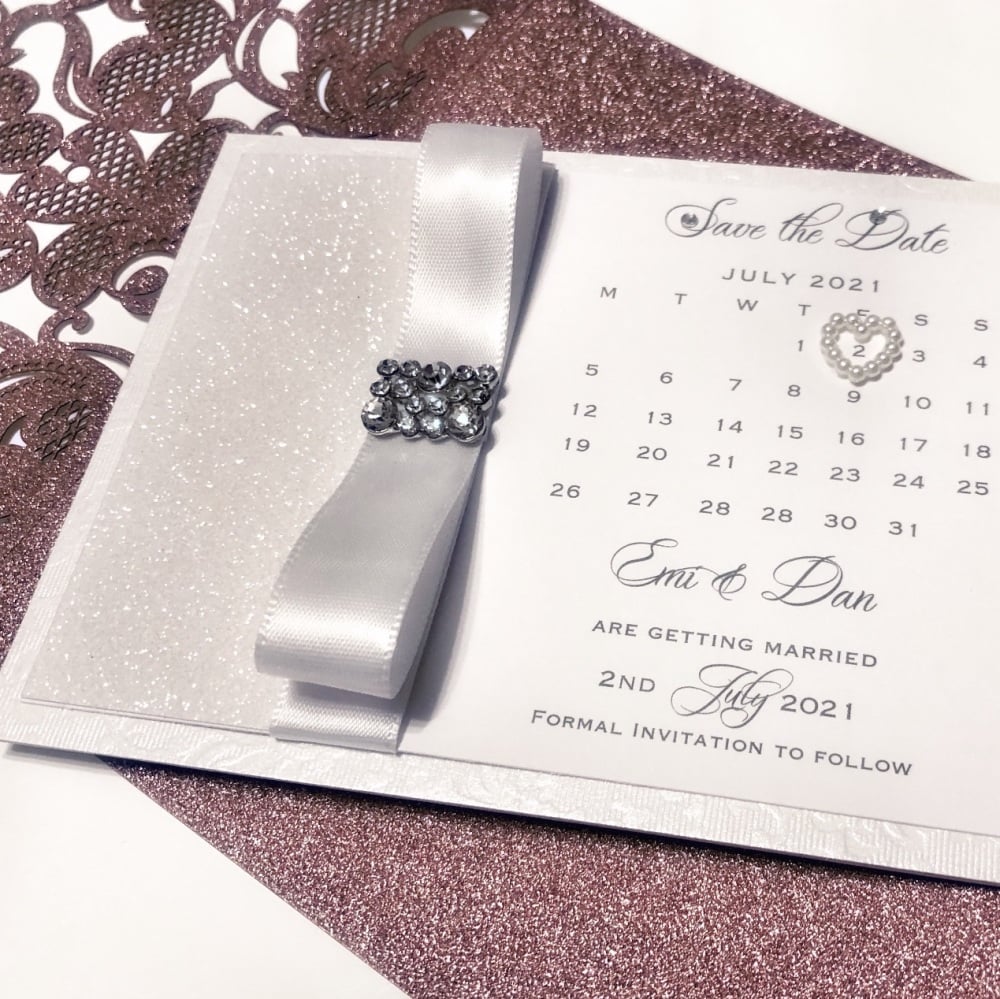 Crystal Save The Date Card