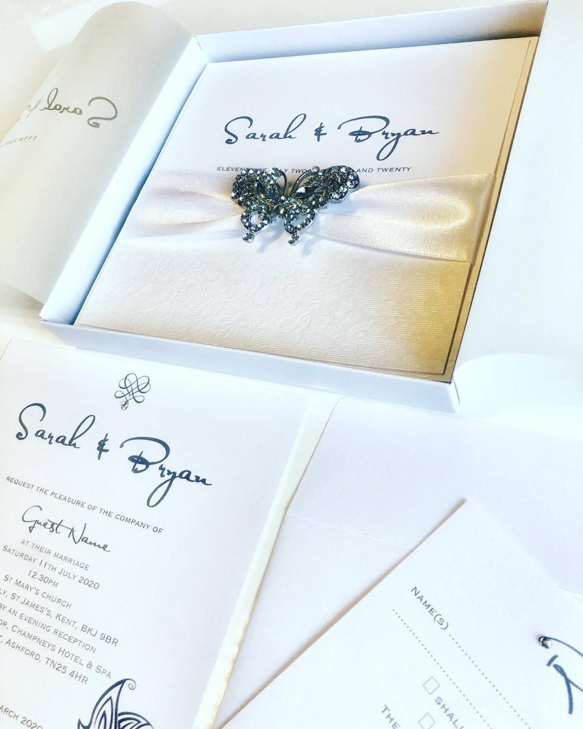Boxed Luxury Wedding Invitations UK | Amor Designs