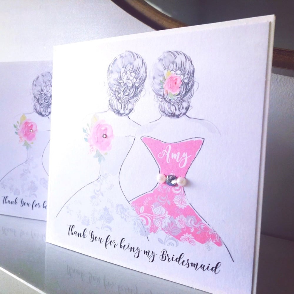 Thank you Bridesmaids Card