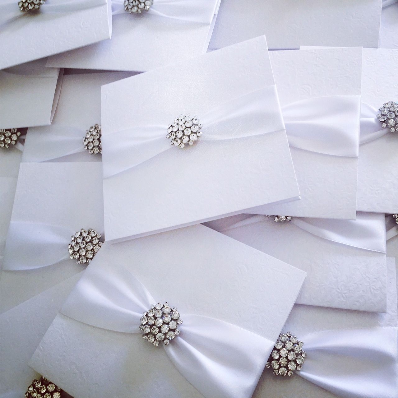 Champagne Crystal Invitation in boxes