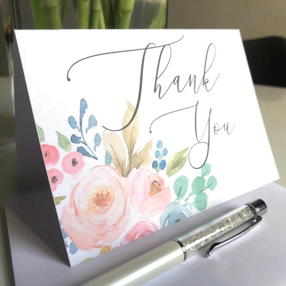 10 Floral Thank You Wedding Cards