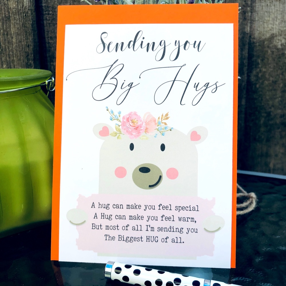 10 Sending Big Virtual Bear Hugs Poem Post Cards