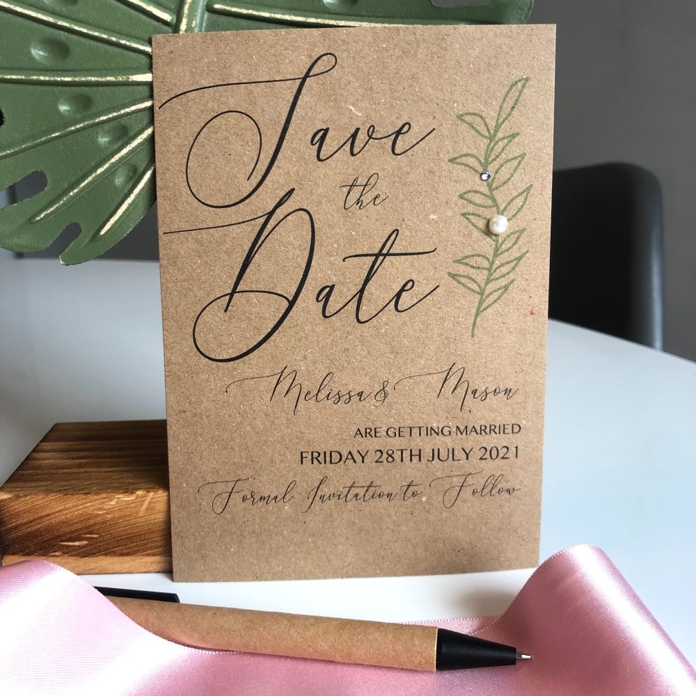 10 Modern Rustic Save the Date Cards