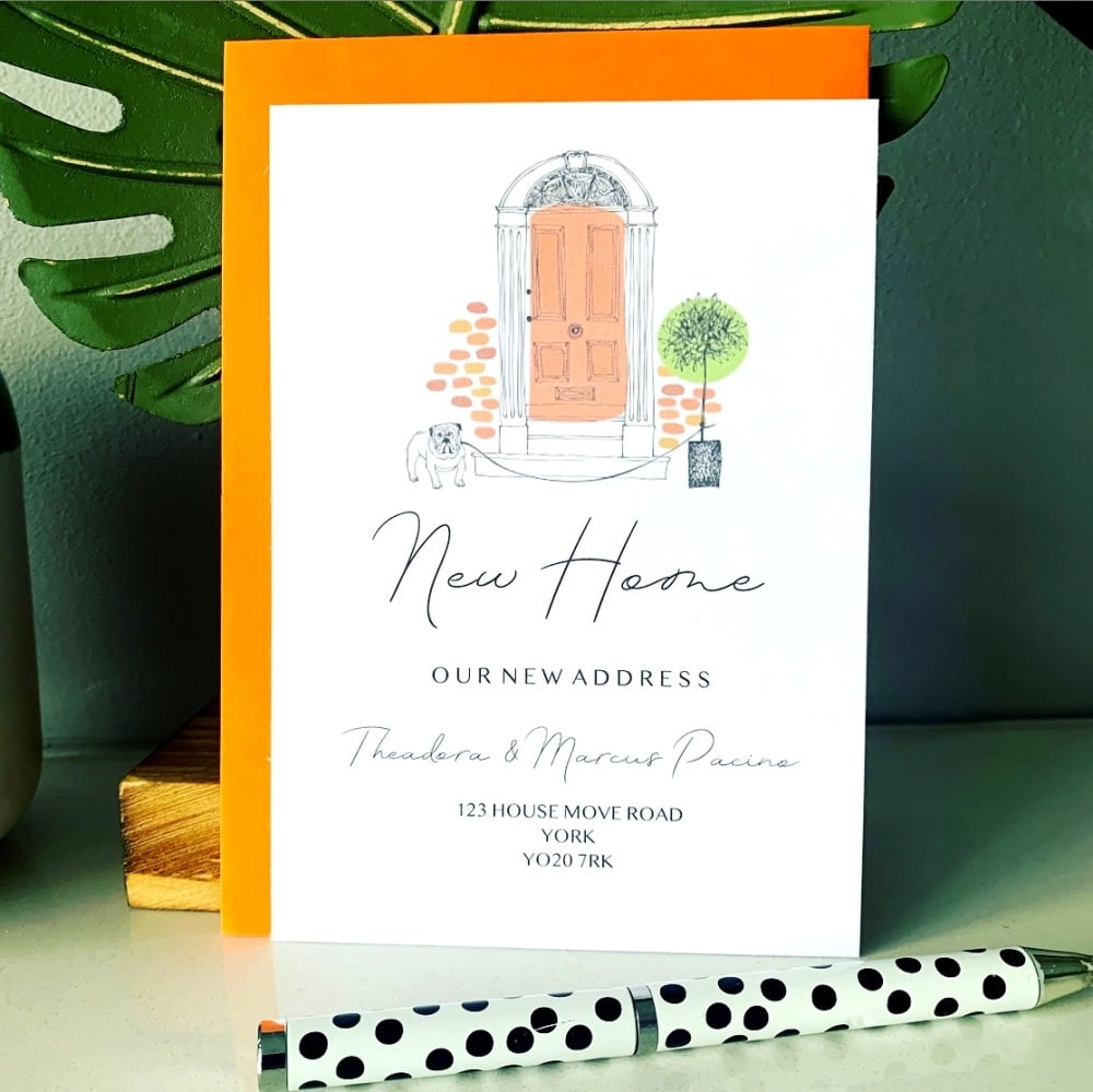 10 Change of Address Personalised Cards with Envelopes