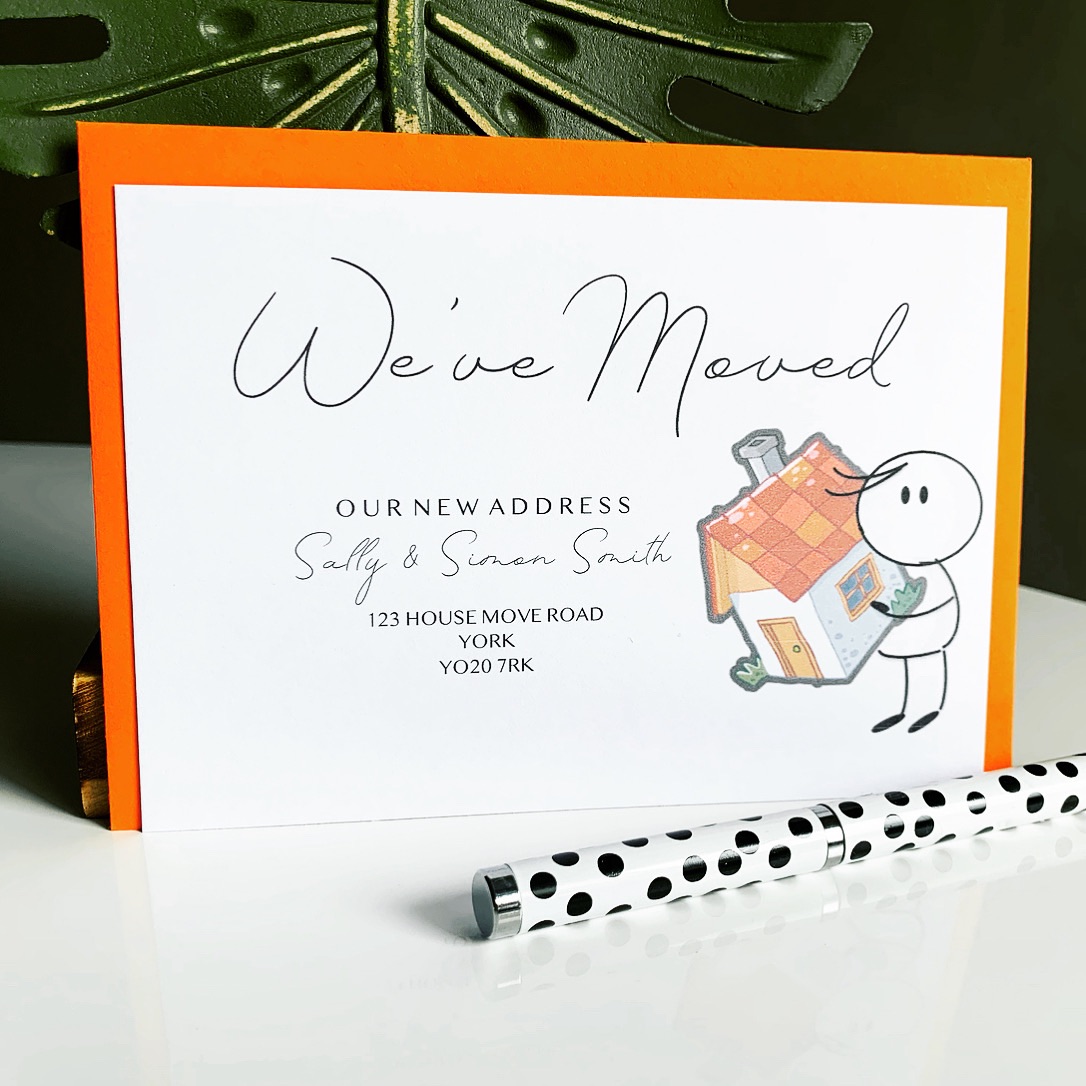 Personalised Change of Address Cards Pack