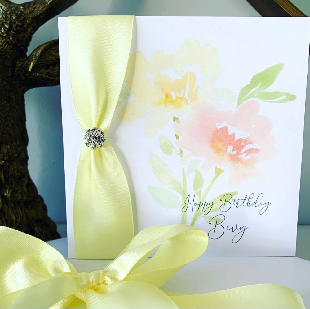 Luxury Personalised Birthday Card 