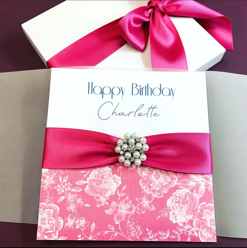 Luxury Birthday Card with Gift Box