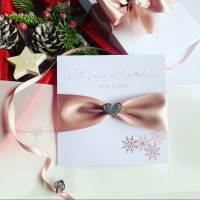 Luxury Special Christmas Card for Mum Dad, Parents, Personalise Me with any Name