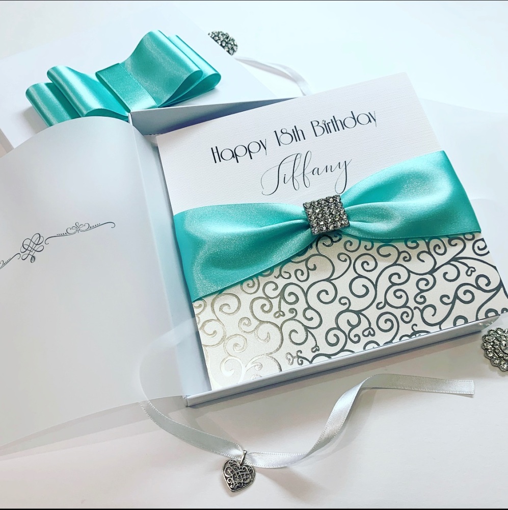 Luxury Birthday Card Personalised and Gift Boxed