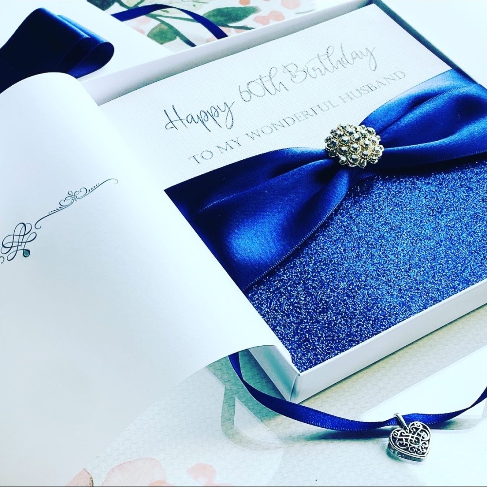 Luxury Handmade Birthday Card with Gift Box