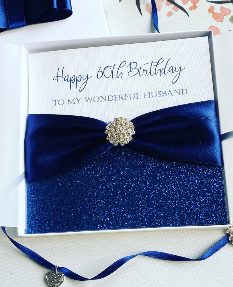 Luxury Handmade Birthday Card with Gift Box