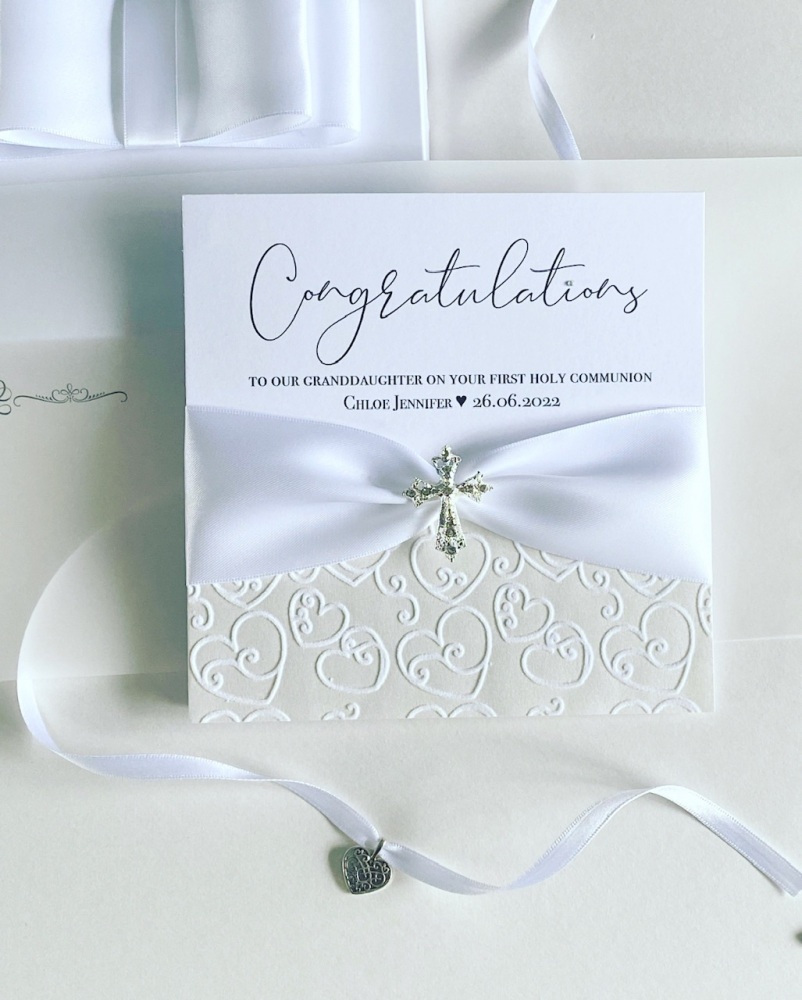 Card for First Holy Communion, Christening or Baptism, Personalised Gift