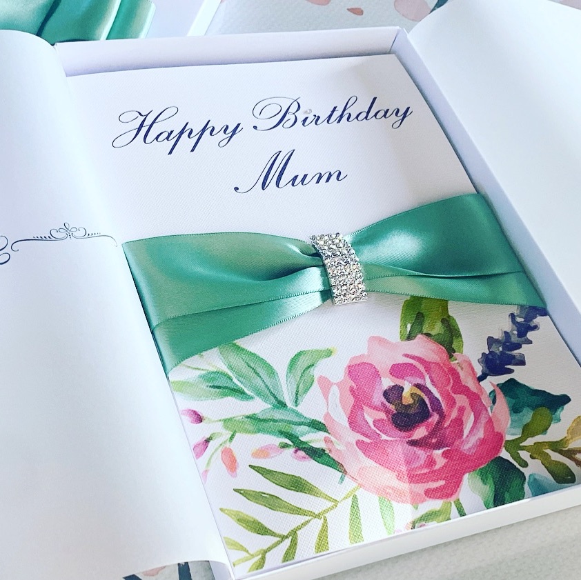 Luxury Birthday Card Personalised for Mum, Best Friend