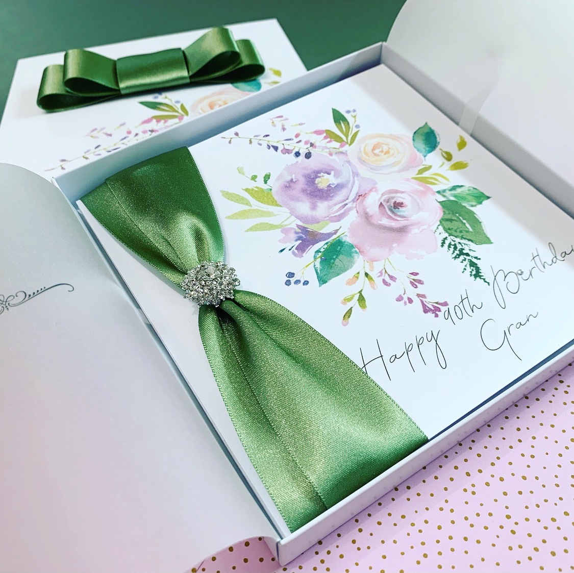 Luxury boxed floral birthday cards