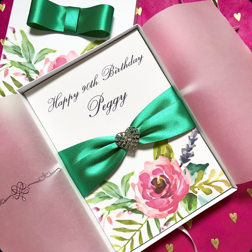 Boxed Luxury Birthday Card Personalised Gift