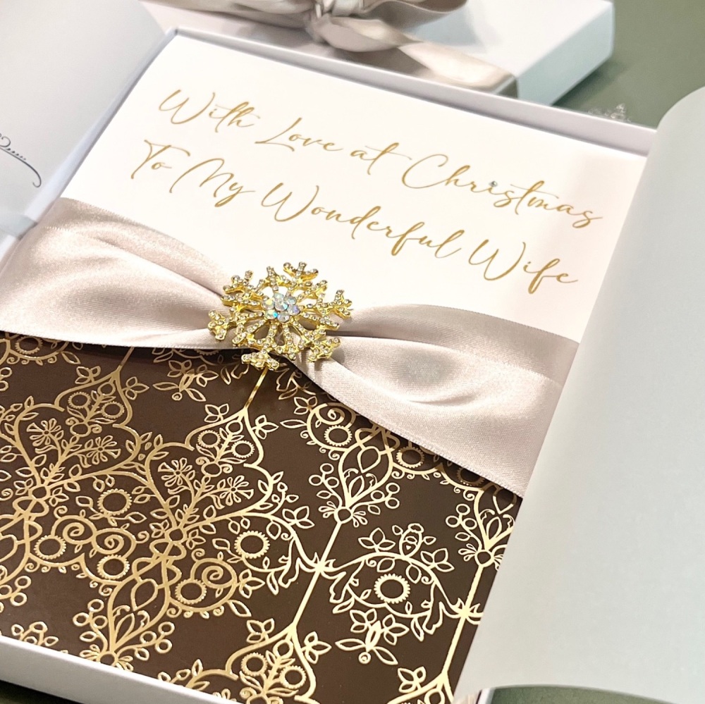 Luxury Christmas Card for a Special Mum Dad, Wife, Husband