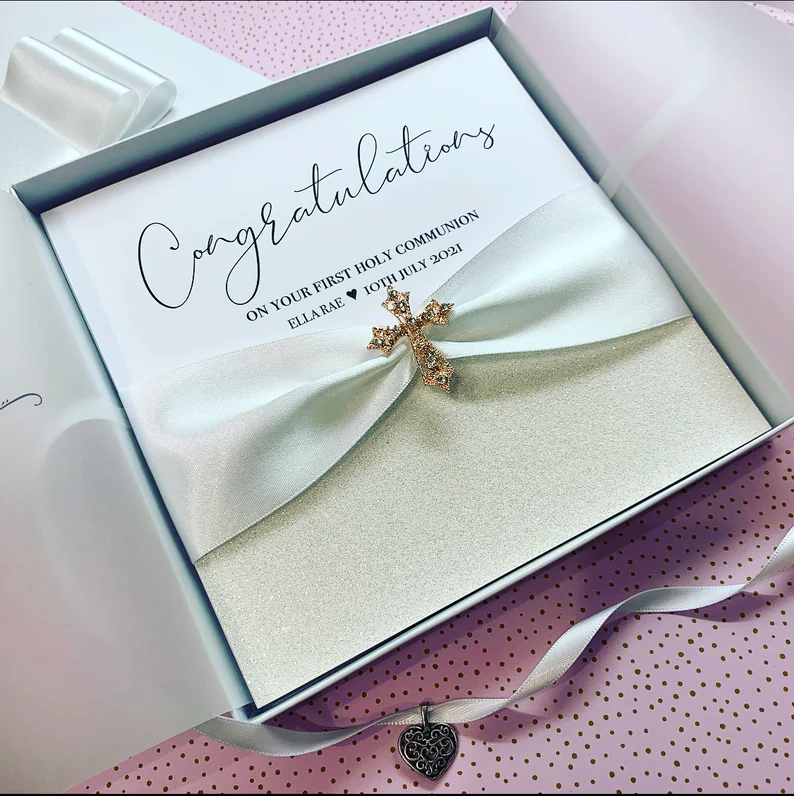 First Holy Communion Card Luxury Keepsake Gift