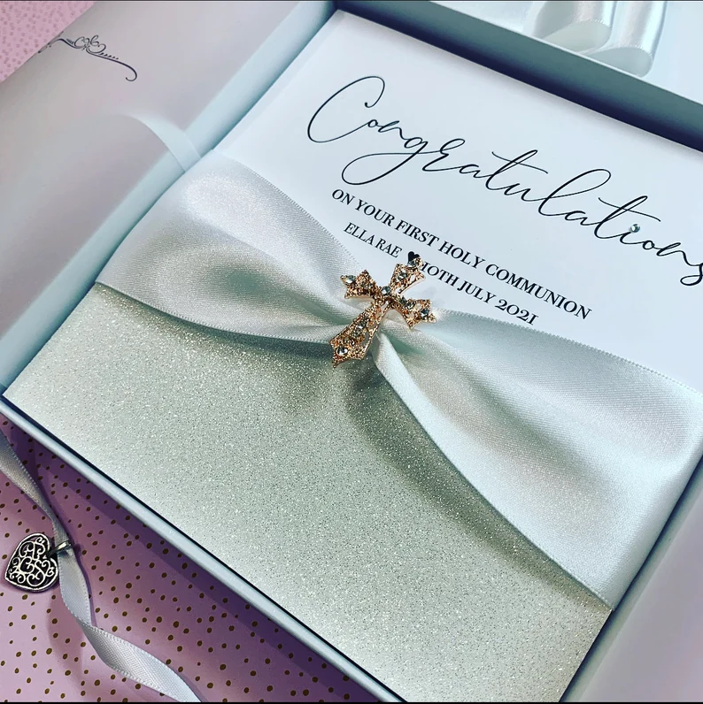 First Holy Communion Card Luxury Keepsake Gift