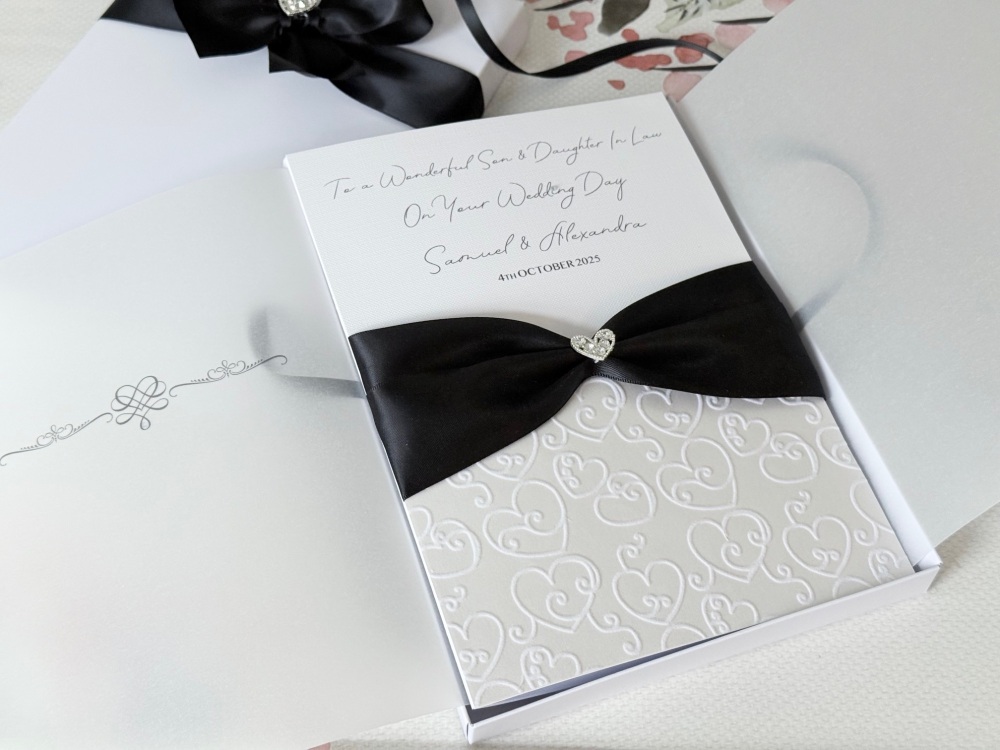 Personalised Wedding Day Card Luxury Boxed Gift