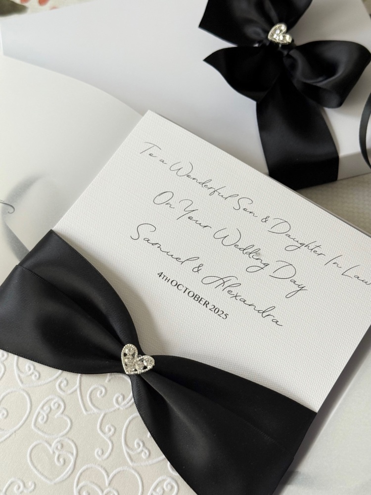 Personalised Wedding Day Card Luxury Boxed Gift