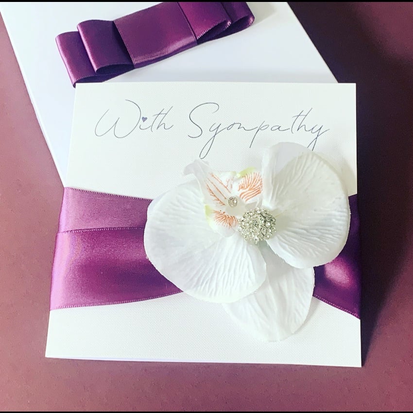 Personalised Sympathy Sorry for your loss card