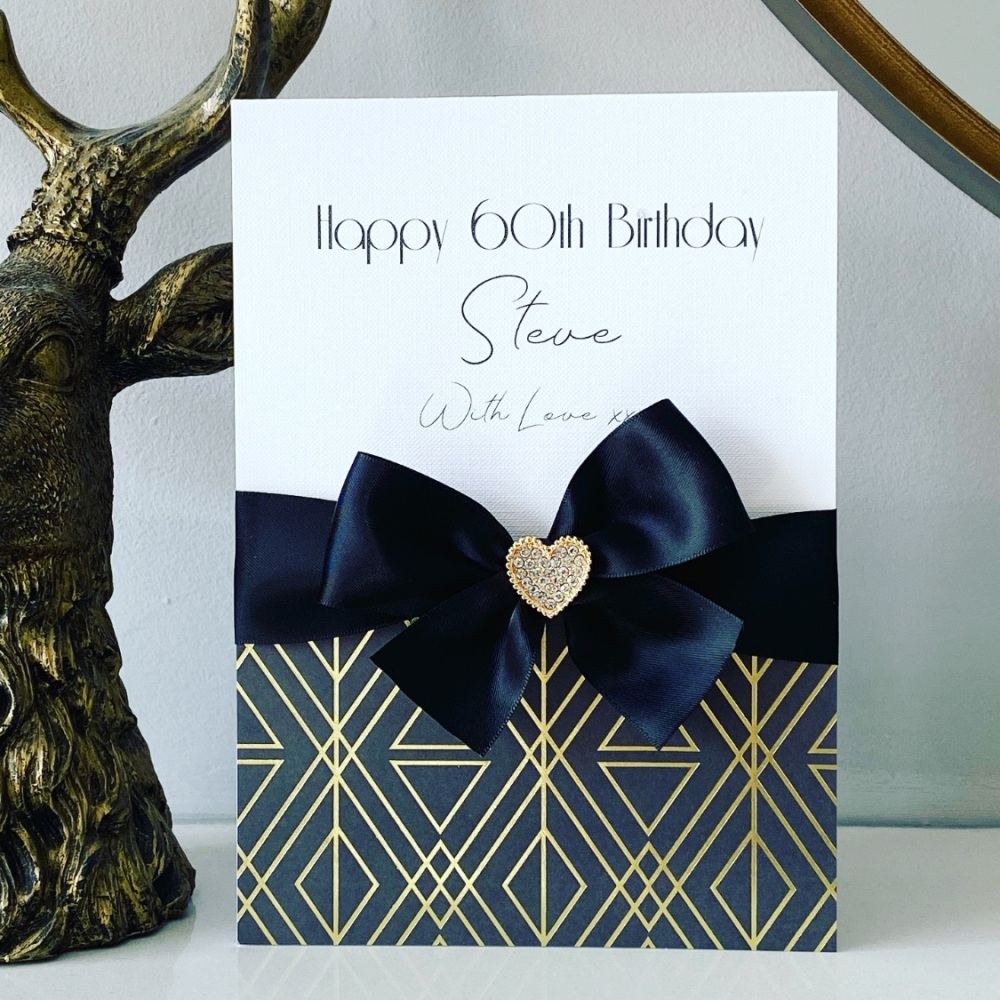 Art Deco Luxury Gatsby Boxed Birthday Card