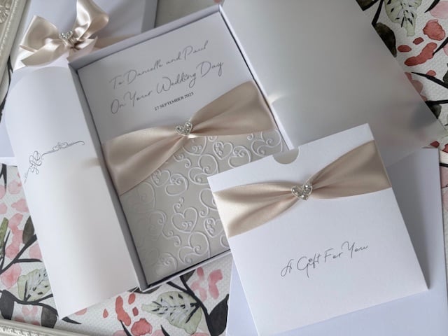Personalised Wedding Day Card Luxury Boxed Gift