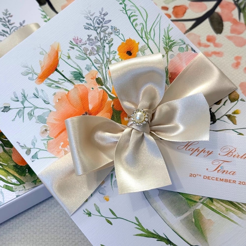 Luxury Personalised Birthday Card with Gift Box