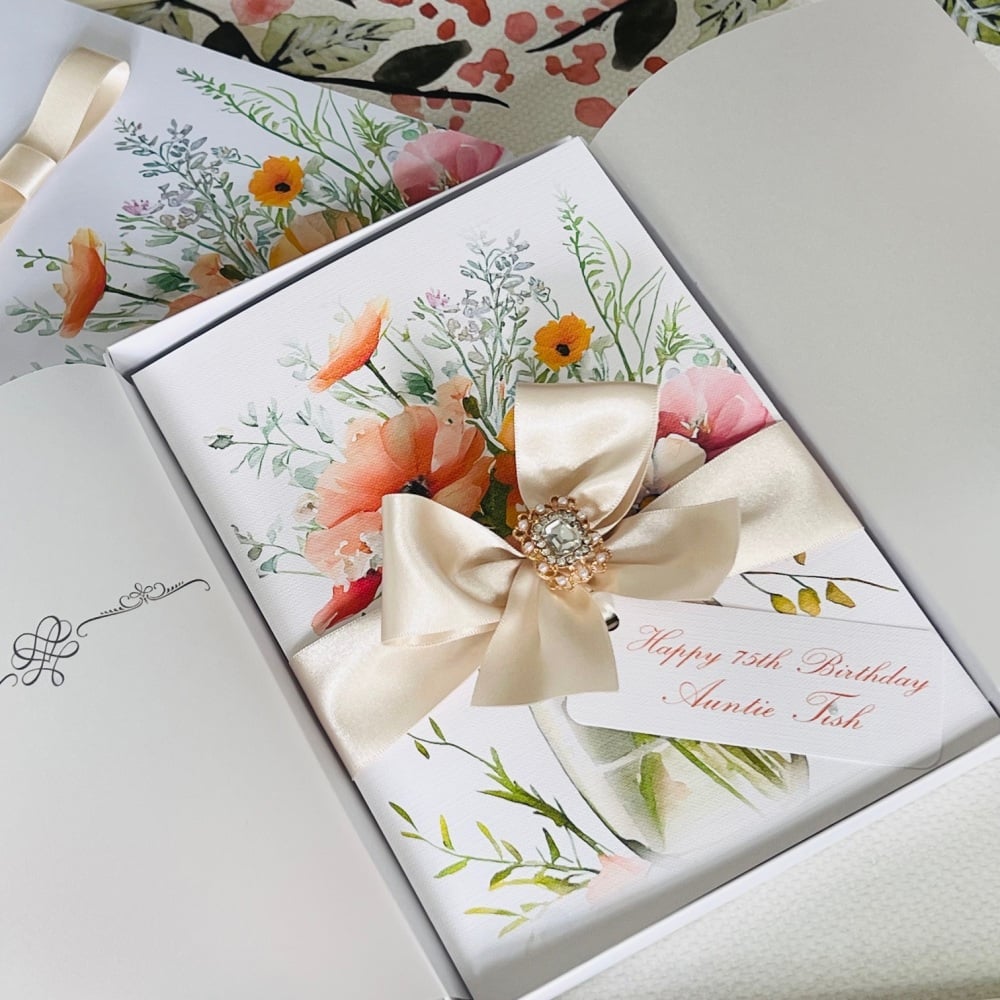 Luxury Personalised Birthday Card with Gift Box